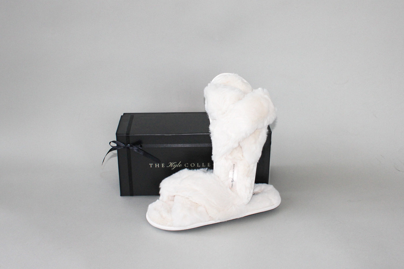 'Soft Life' Ivory Plush Slippers