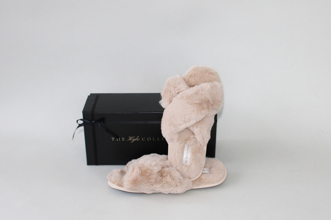 'Soft Life' Nude Plush Slippers