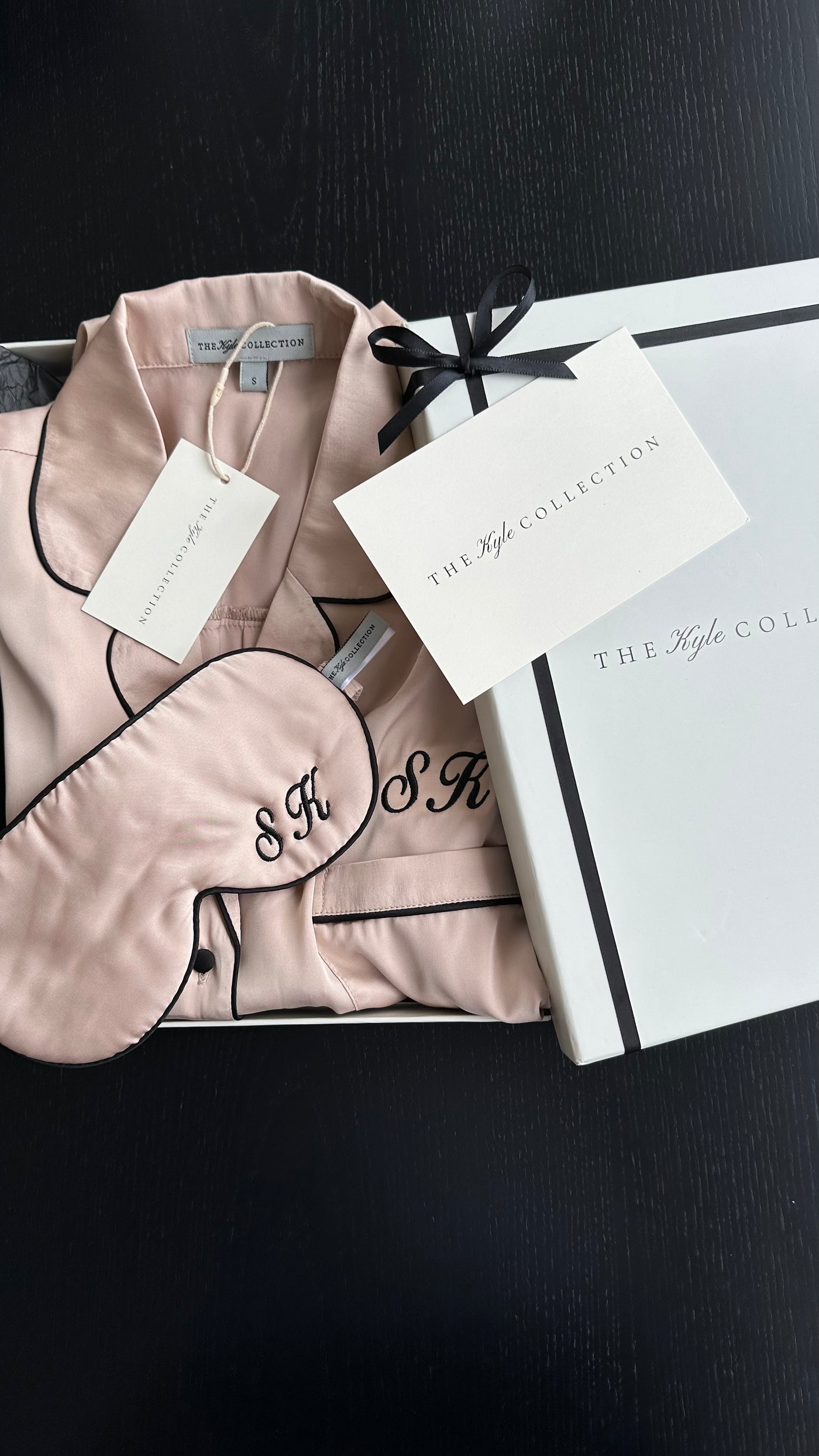 The ‘Kyle’ Soft Satin Champagne Short Pajama Set Bundle